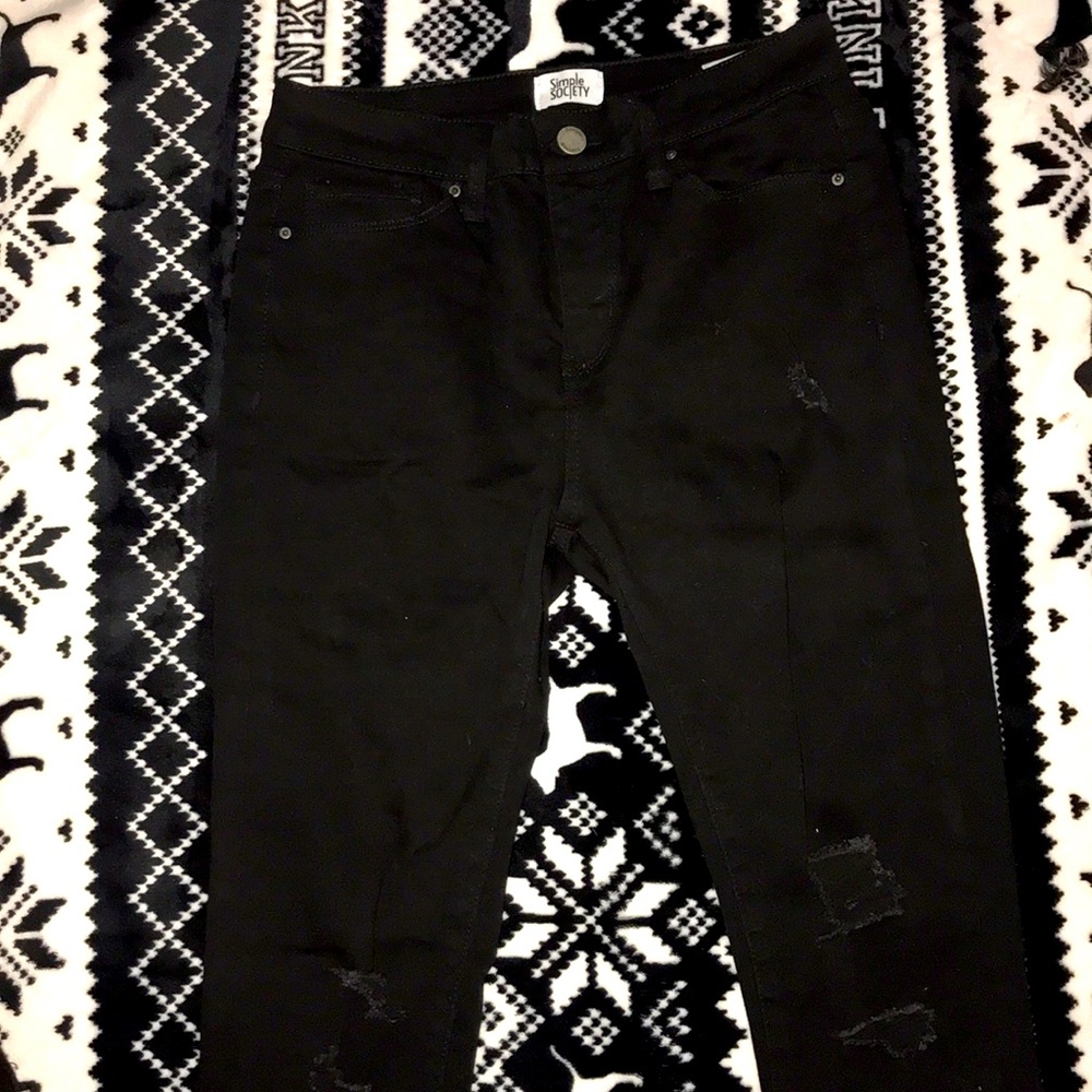 jeans black ript jeans